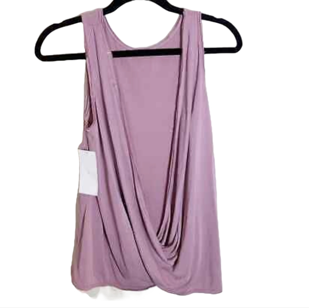 Large Tresics Rose Pink Tank Top with Low Back